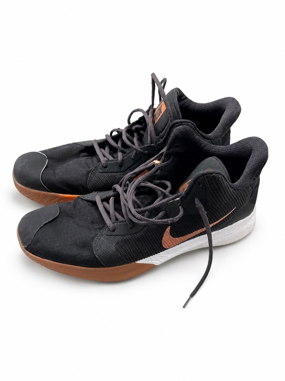 Nike Men's Black and Brown Low-Top Sneakers